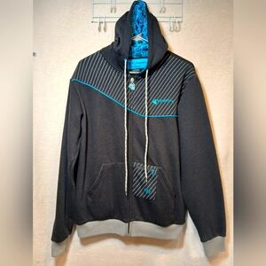MySpace x BlackBerry Limited Edition Small VTG Full Zip up Hoodie Black